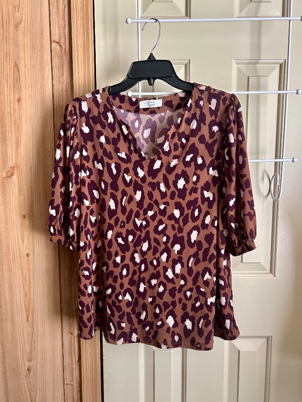Women's BEACON Erin Short Sleeve Knit Top - Size Large